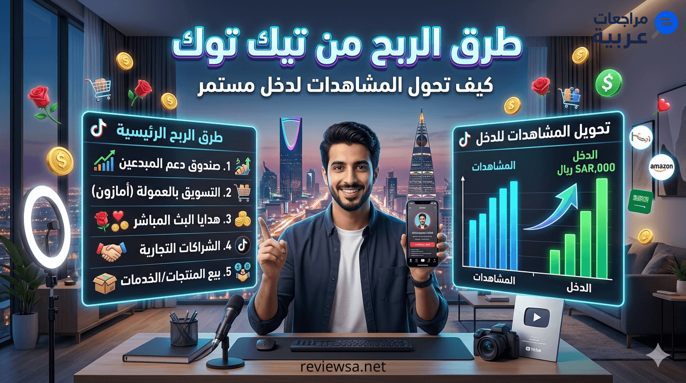 طرق الربح من تيك توك: كيف تحول المشاهدات إلى مصدر دخل مستمر في 2026؟