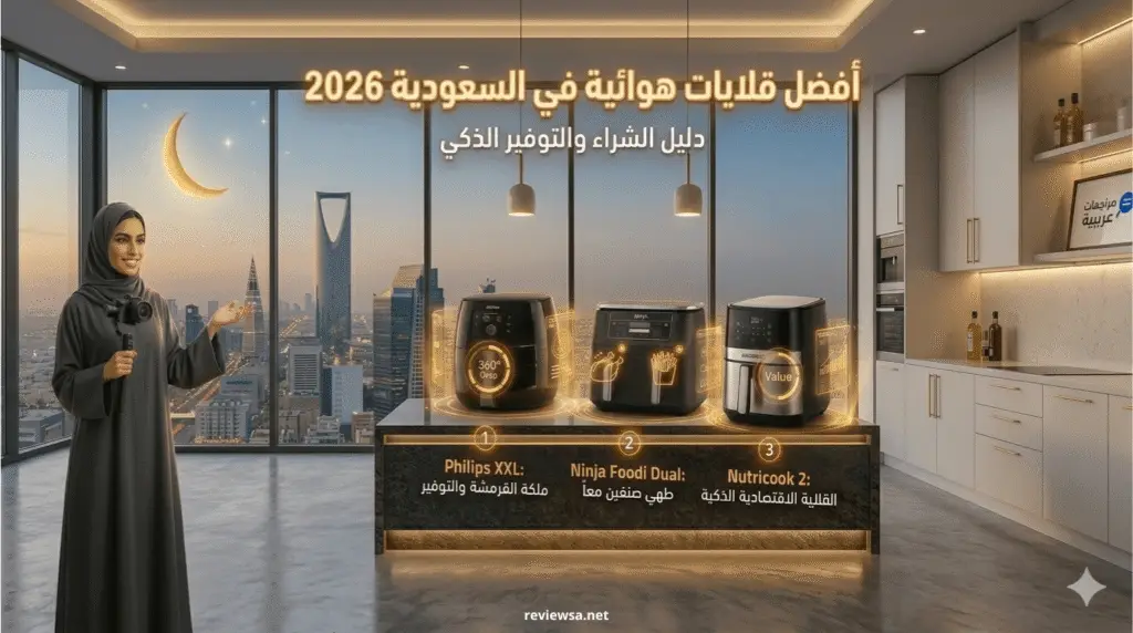 أفضل قلايات هوائية في السعودية 2026: دليلك لاختيار الجهاز المثالي